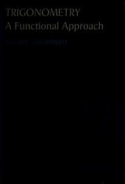 Tapa de Trigonometry; a functional approach