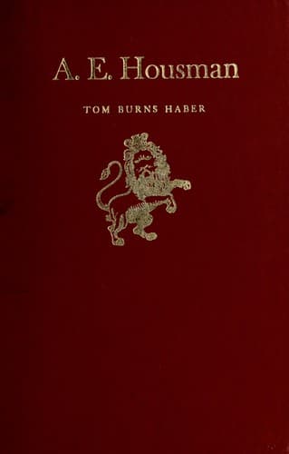 Tapa de A.E. Housman