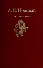 Tapa de A.E. Housman