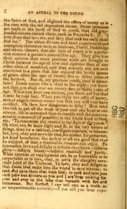 Tapa de An appeal to the young
