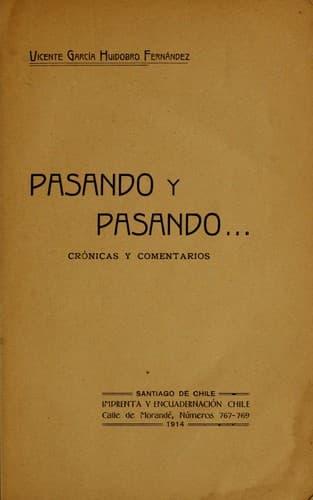 Tapa de Pasando y pasando