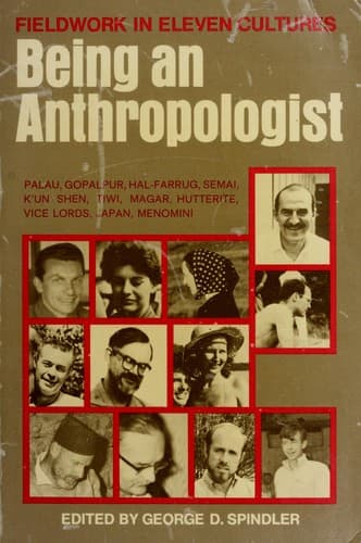 Tapa de Being an anthropologist