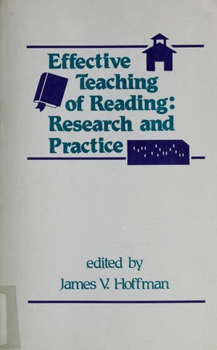 Tapa de Effective teaching of reading