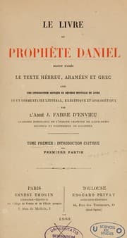 Tapa de Le Livre du prophète Daniel