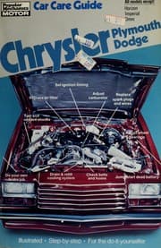 Tapa de Chrysler car care guide
