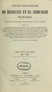 Tapa de Nouveau dictionnaire de medecine et de chirurgie pratiques