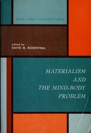 Tapa de Materialism and the mind-body problem. --