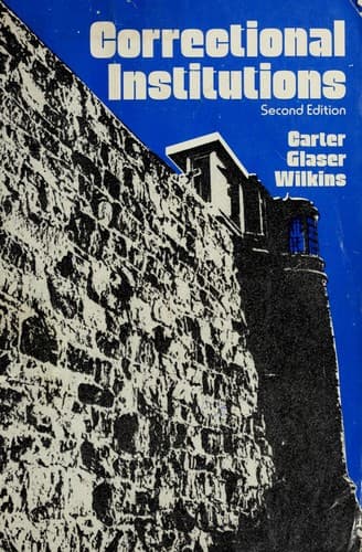 Tapa de Correctional institutions