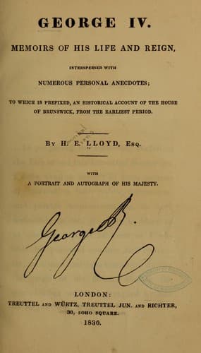 Tapa de George IV