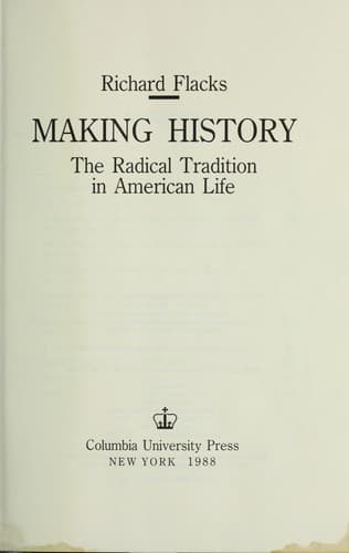 Tapa de Making history