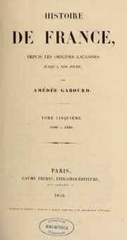 Tapa de Histoire de France, depuis les origines gauloises jusqu'à nos jours
