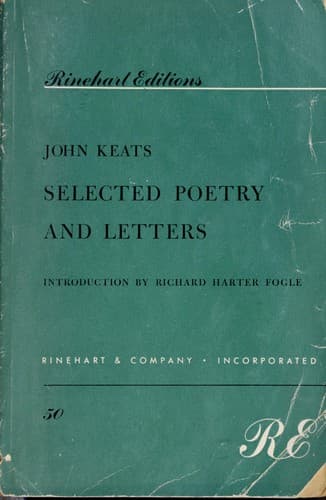 Tapa de Selected poetry and letters