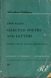 Tapa de Selected poetry and letters