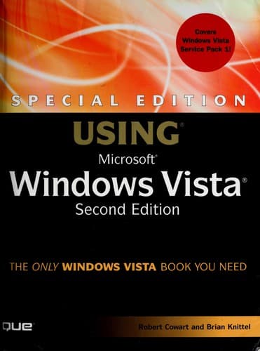 Tapa de Special edition using Microsoft Windows Vista