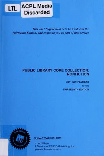 Tapa de Public library core collection