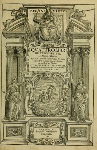 Tapa de Quattro libri dell'architettura