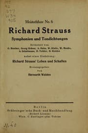 Tapa de Richard Strauss