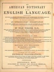 Tapa de An American dictionary of the English language