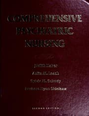 Tapa de Comprehensive psychiatric nursing