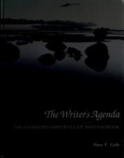 Tapa de The Writer's Agenda
