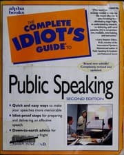 Tapa de The complete idiot's guide to public speaking
