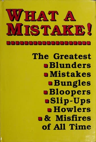 Tapa de What a Mistake