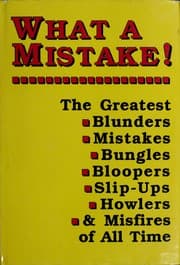 Tapa de What a Mistake