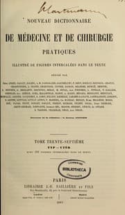 Tapa de Nouveau dictionnaire de medecine et de chirurgie pratiques