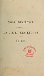 Tapa de Voyages d'un critique à travers la vie et les livres