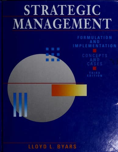 Tapa de Strategic management