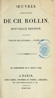 Tapa de Traité des études [ou de la manière d'enseigner et d'étudier les belles-lettres]