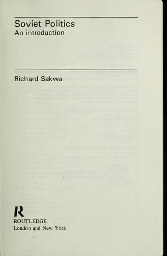 Tapa de Soviet politics