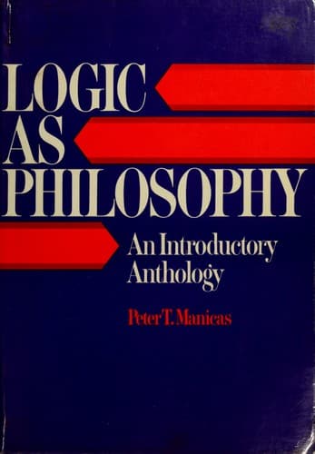 Tapa de Logic as philosophy