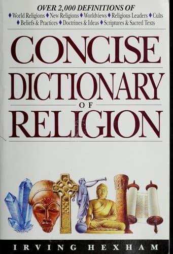Tapa de Concise dictionary of religion