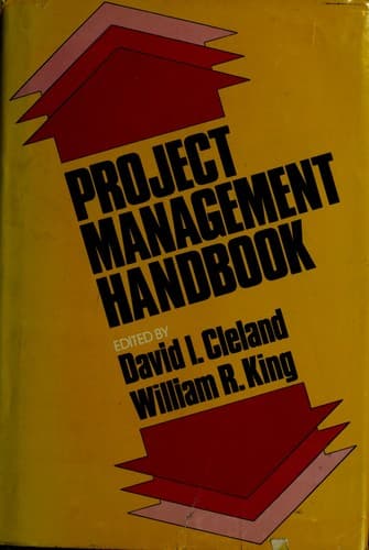 Tapa de Project management handbook