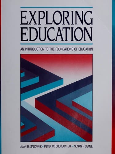 Tapa de Exploring education