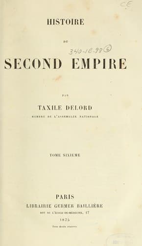 Tapa de Histoire du second empire (1848-69)