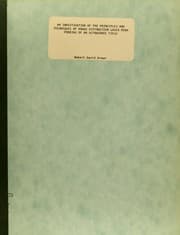 Tapa de An investigation of the principles and techniques of Bragg diffraction laser beam probing of an ultrasonic field