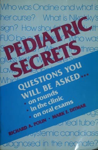 Tapa de Pediatric secrets