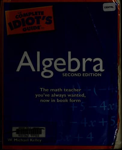 Tapa de The complete idiot's guide to algebra