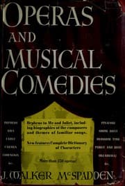 Tapa de Operas and musical comedies