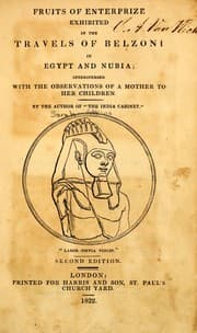 Tapa de The fruits of enterprize exhibited in the travels of Belzoni in Egypt and Nubia