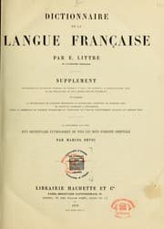 Tapa de Dictionnaire de la langue francaise