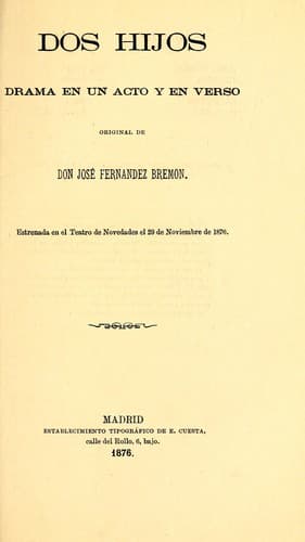 Tapa de Dos hijos