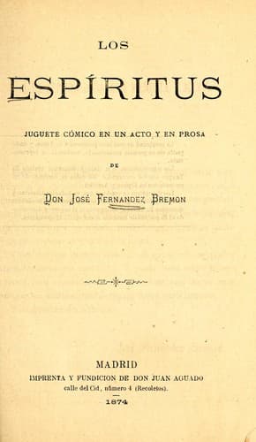 Tapa de Los espíritus