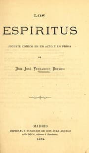 Tapa de Los espíritus