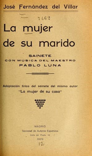 Tapa de La mujer de su marido