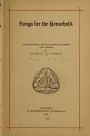 Tapa de Songs for the household