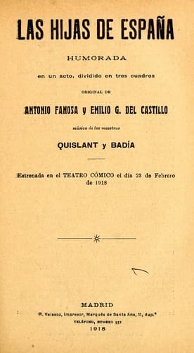 Tapa de Las hijas de España