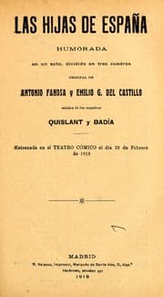 Tapa de Las hijas de España